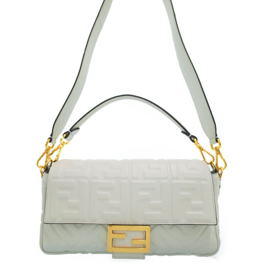 FENDI FF Crocodile Baguette Bag